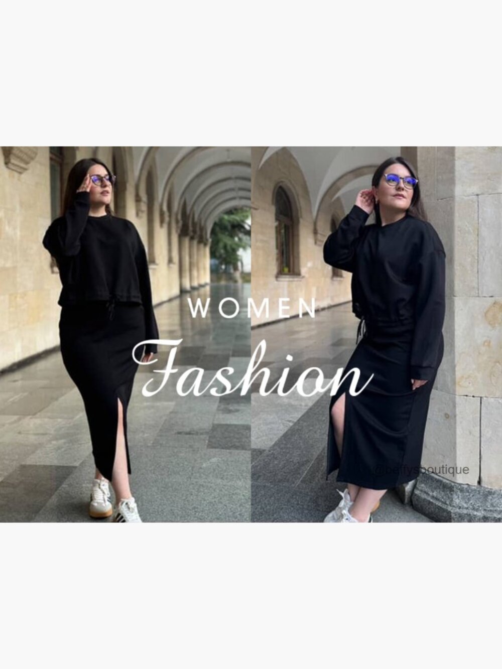 Long Sleeve Drawstring Top Midi Skirt Set Lounge Travel Outfit Medium - Picture 7 of 7